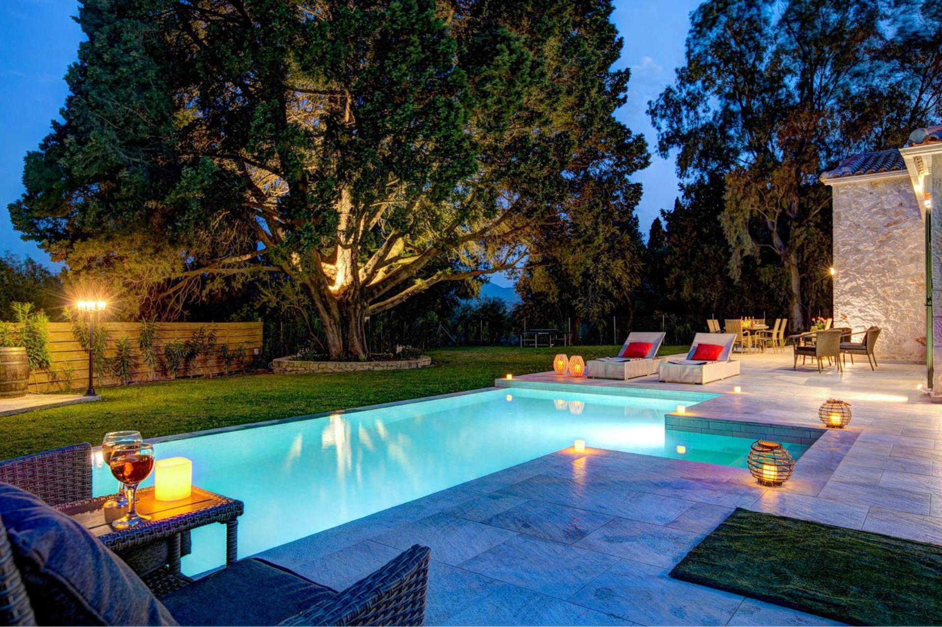Astarte Villas - Laalu Private Villa With Pool Koukounariá 외부 사진