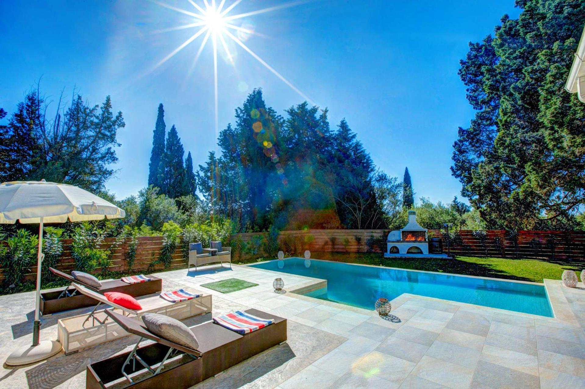 Astarte Villas - Laalu Private Villa With Pool Koukounariá 외부 사진