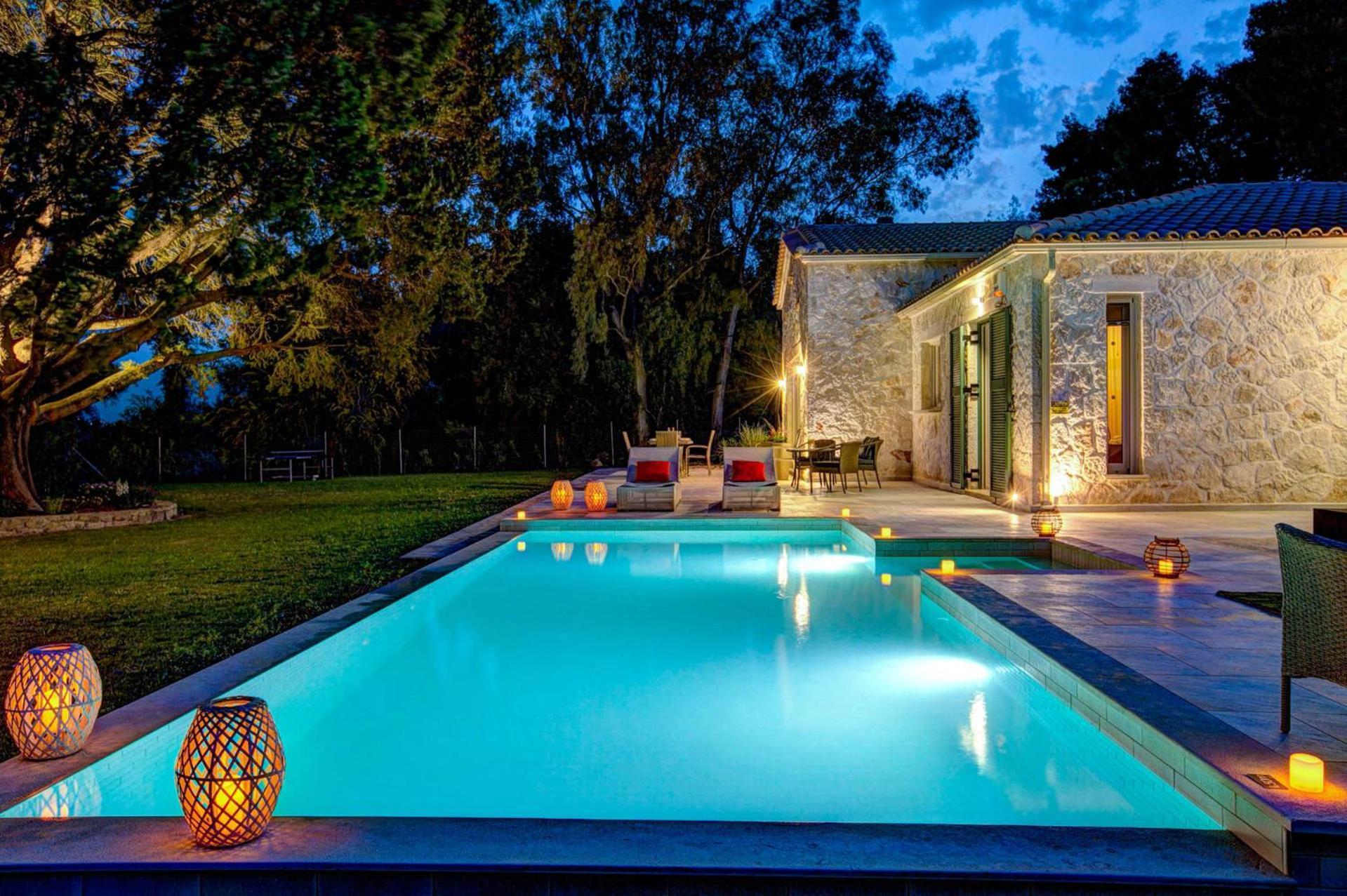 Astarte Villas - Laalu Private Villa With Pool Koukounariá 외부 사진